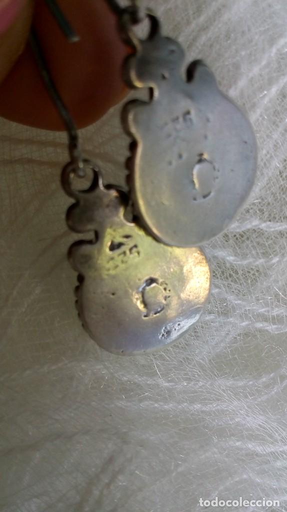 Joyeria: Pendientes de plata y esmalte azul - Foto 8