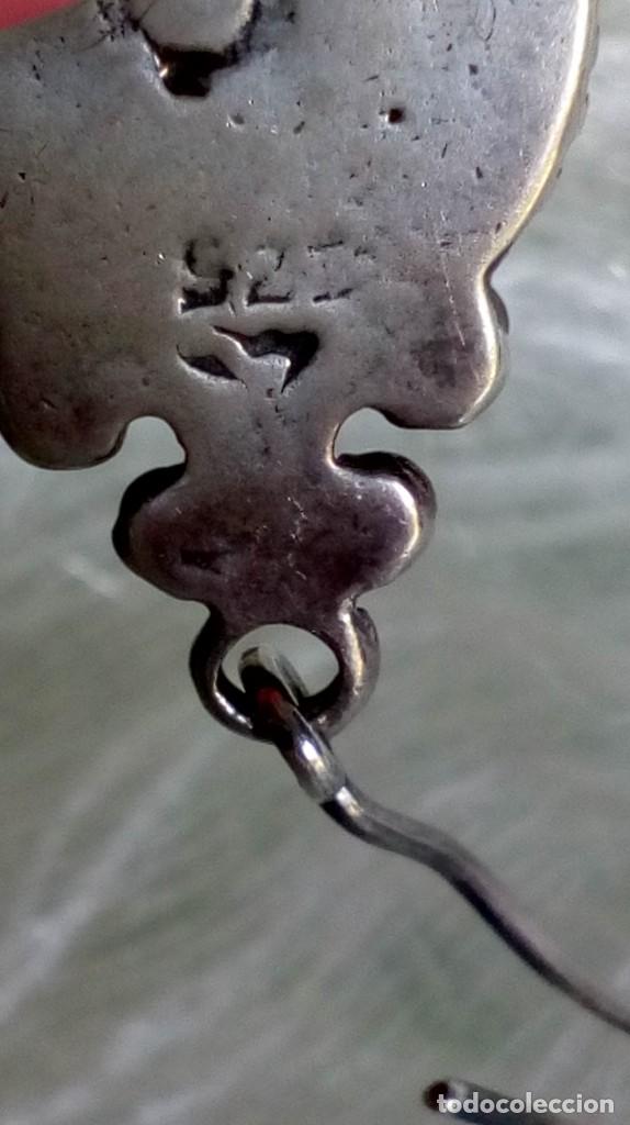 Joyeria: Pendientes de plata y esmalte azul - Foto 10