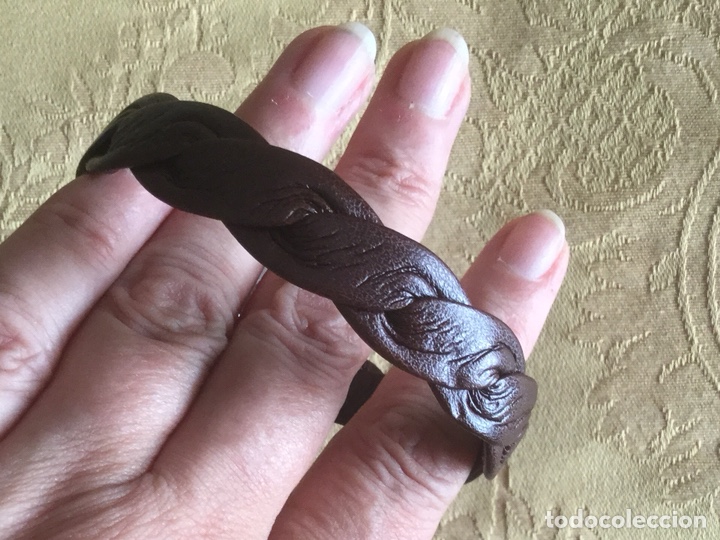 Joyeria: PULSERA DE CUERO MARR&Oacute;N DE UNO DE 50 - Foto 4