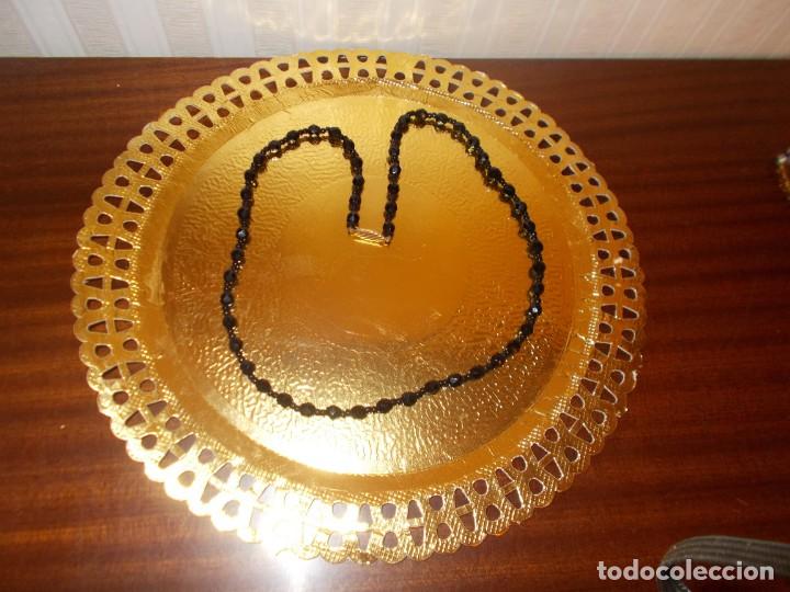 Joaillerie: Antiguo collar de cristal facetado ,nuevo sin uso