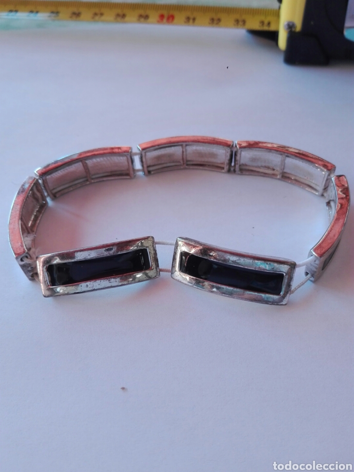 Joaillerie: PULSERA METAL Y PEDRERIA NEGRA