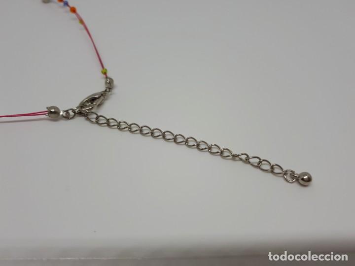 Joyeria: Gargantilla Flor Corazon Azul - Foto 9