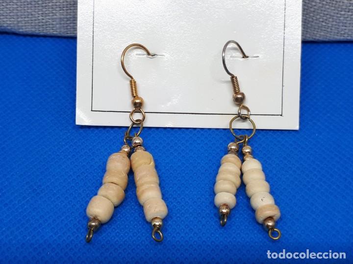 Joyeria: Pendientes Largos Abalorios Tipo Piedrecillas - Foto 1