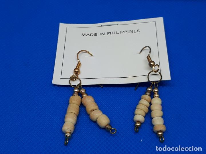 Joyeria: Pendientes Largos Abalorios Tipo Piedrecillas - Foto 3