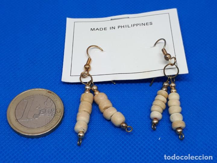 Joyeria: Pendientes Largos Abalorios Tipo Piedrecillas - Foto 4