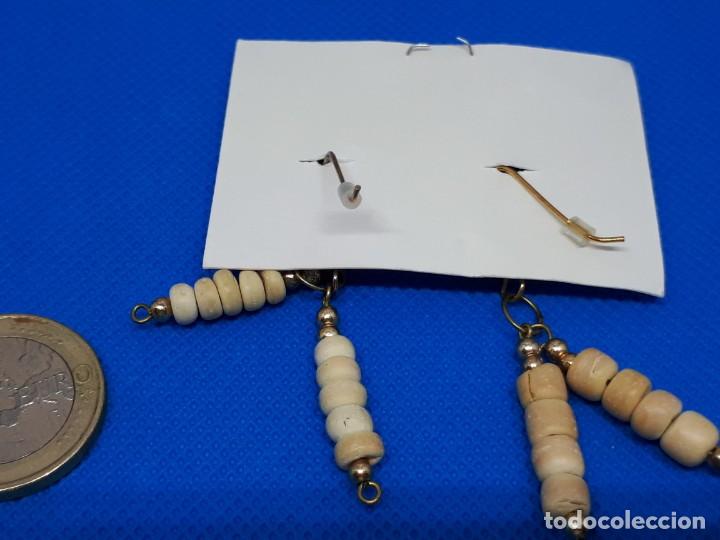 Joyeria: Pendientes Largos Abalorios Tipo Piedrecillas - Foto 5