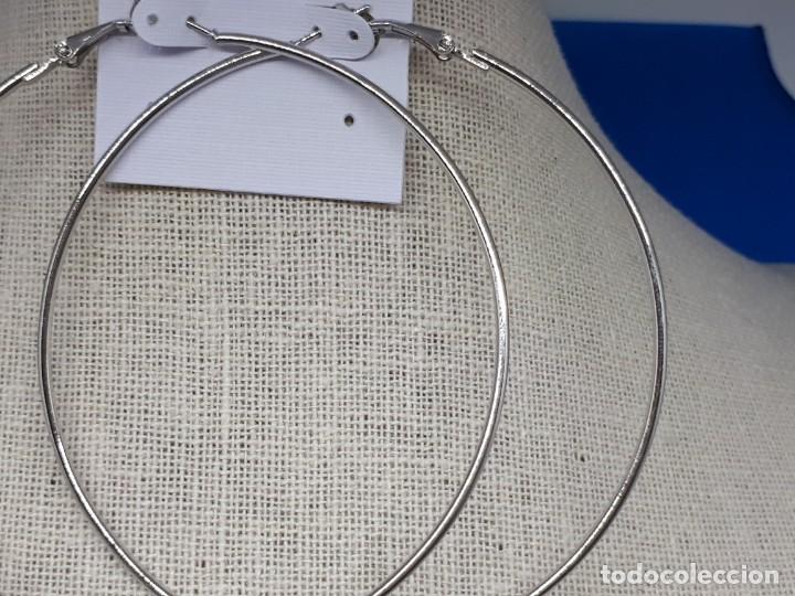 Joyeria: Pendiente Aro Plateado - Foto 4