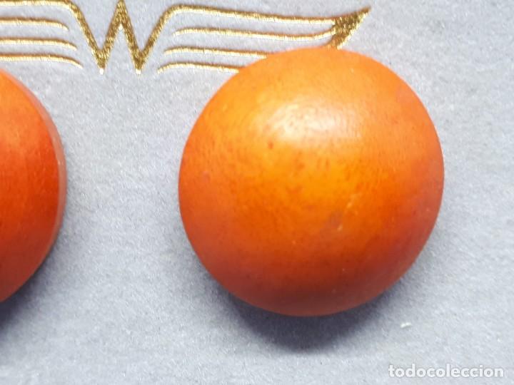 Joyeria: Pendientes de Boton en Color Coral - Foto 2