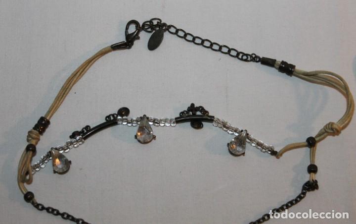 Joyeria: LOTE DE 3 COLLARES VINTAGE DE DISTINTOS MATERIALES - Foto 3