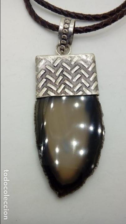 Joyeria: COLGANTE PLATA CON AGATA NATURAL - Foto 1