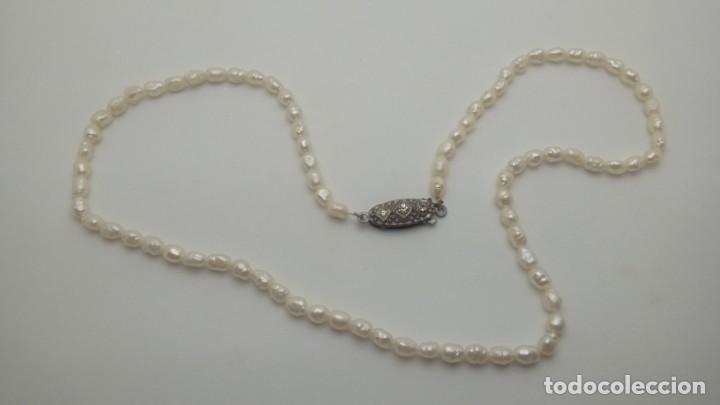 COLLAR DE PERLAS DE RIO ANTIGUO