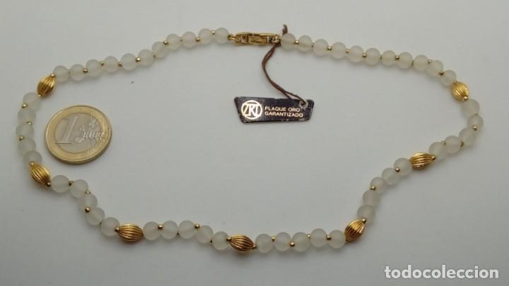 Joyeria: COLLAR DE CRISTAL AUSTRIACO Y CHAPADO EN ORO 18 K