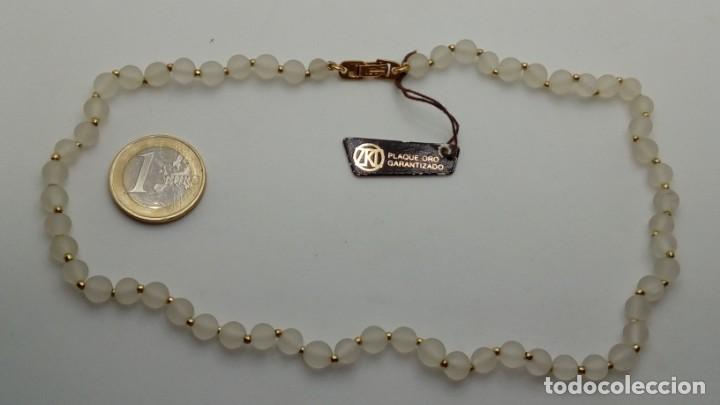 Joyeria: COLLAR DE CRISTAL AUSTRIACO Y BOLITAS CHAPADAS EN ORO 18 K