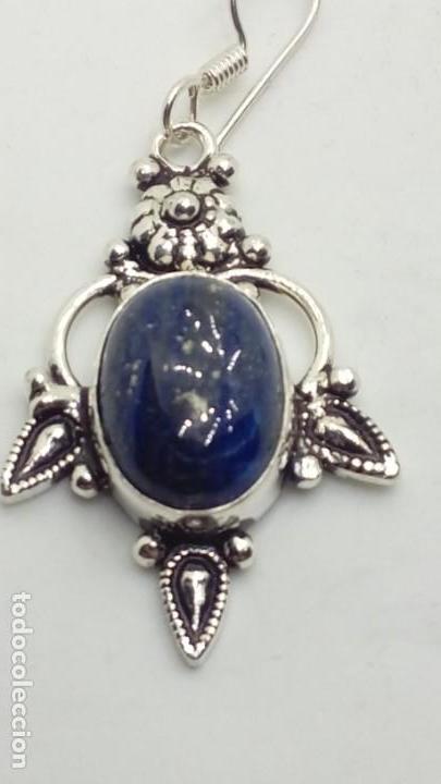 Joyeria: PENDIENTES PLATA CON SODALITA - Foto 2