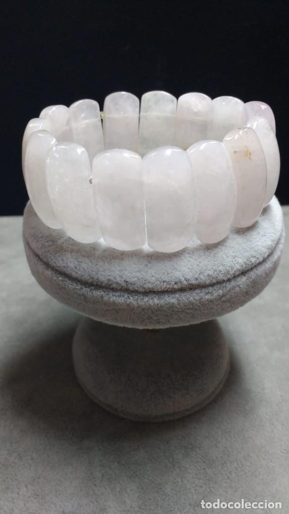 Joaillerie: PULSERA CUARZO ROSA XXL.