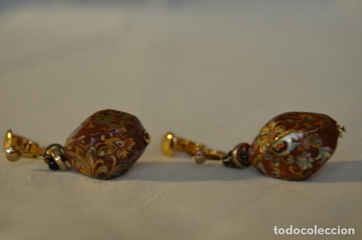 Joyeria: Pendientes Vintage Pintados - Foto 1