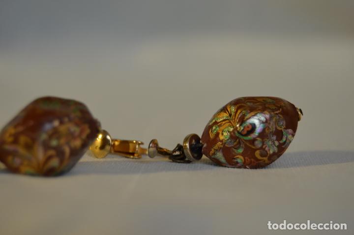 Joyeria: Pendientes Vintage Pintados - Foto 2