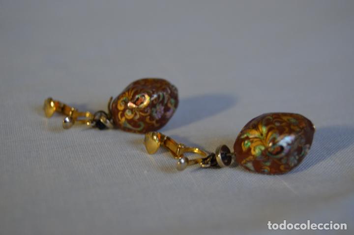 Joyeria: Pendientes Vintage Pintados - Foto 4