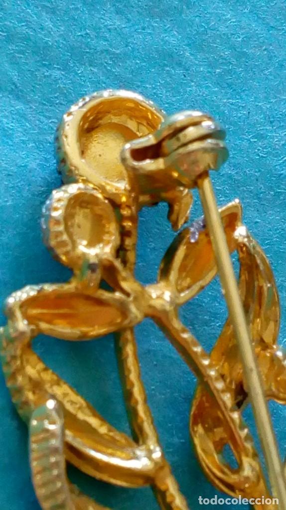 Joyeria: Broche dorado floral - Foto 3