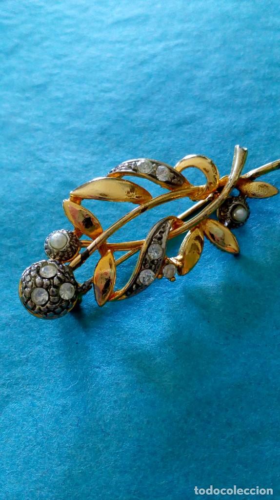 Joyeria: Broche dorado floral - Foto 7