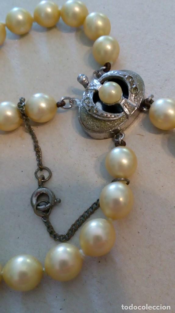 Joalharia: Collar de 2 vueltas de perlas con broche de plata