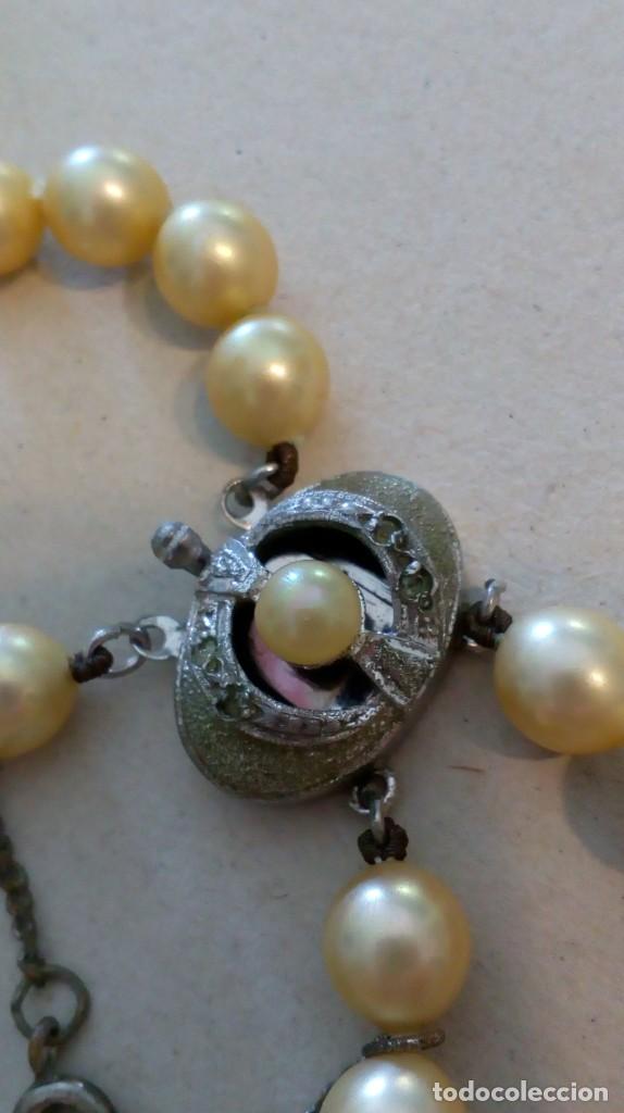 Joyeria: Collar de 2 vueltas de perlas con broche de plata - Foto 2