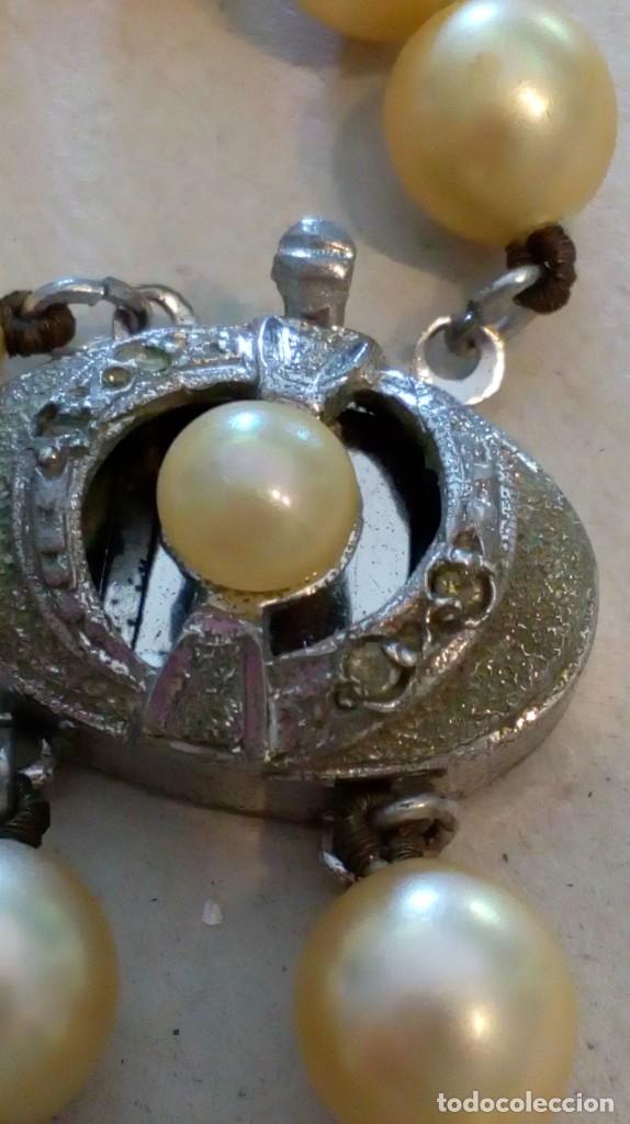Joyeria: Collar de 2 vueltas de perlas con broche de plata - Foto 3