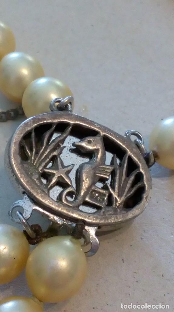 Joyeria: Collar de 2 vueltas de perlas con broche de plata - Foto 5