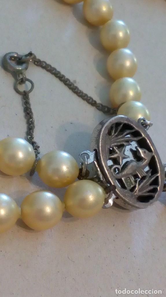 Joyeria: Collar de 2 vueltas de perlas con broche de plata - Foto 6