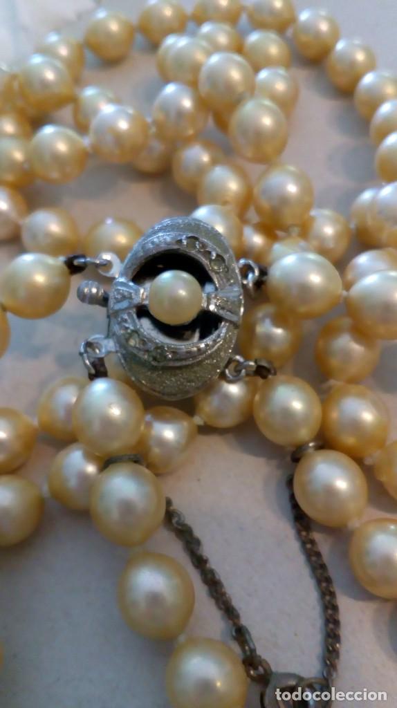 Joyeria: Collar de 2 vueltas de perlas con broche de plata - Foto 10