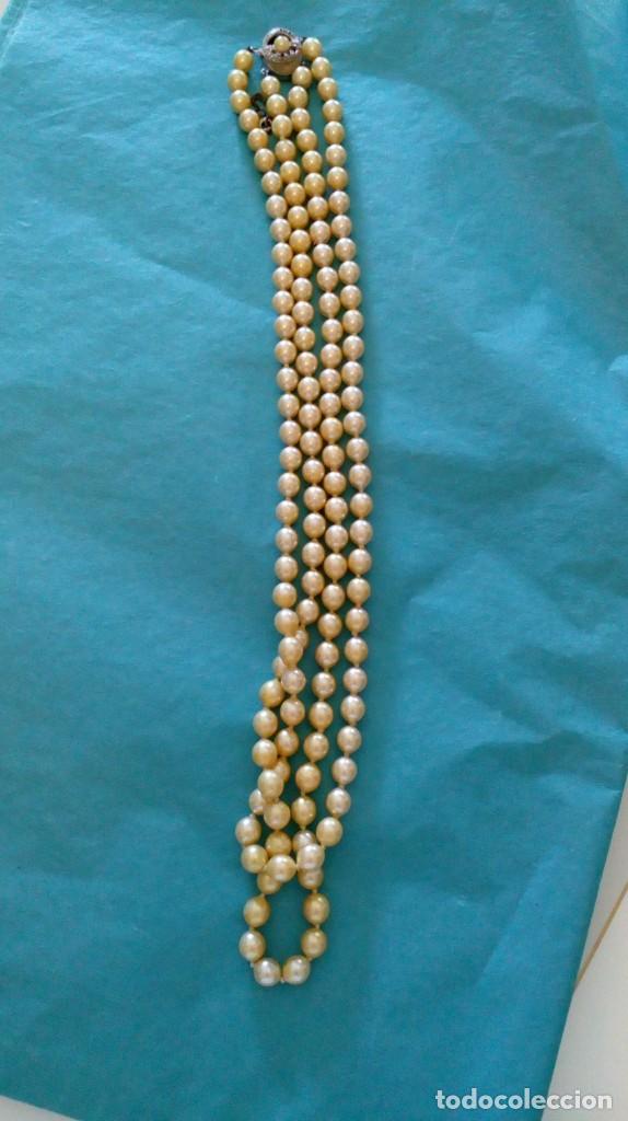 Joyeria: Collar de 2 vueltas de perlas con broche de plata - Foto 11