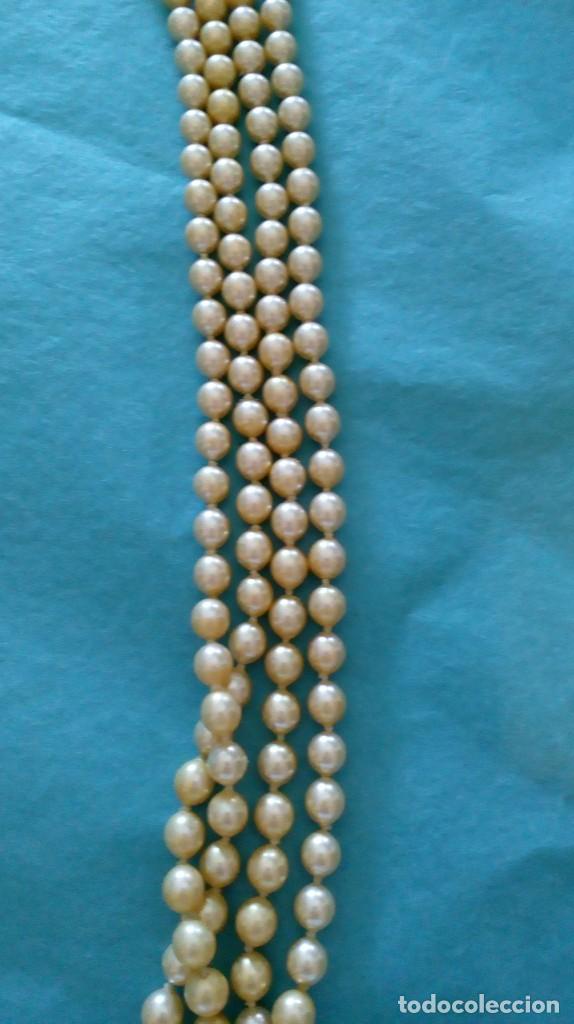 Joyeria: Collar de 2 vueltas de perlas con broche de plata - Foto 12