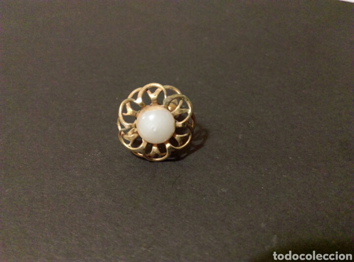 Joyeria: Antiguo pendiente color oro - Foto 1