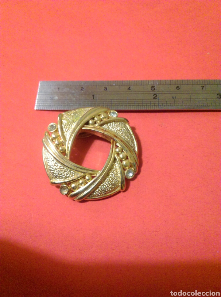 Joyeria: Antiguo broche color oro - Foto 4