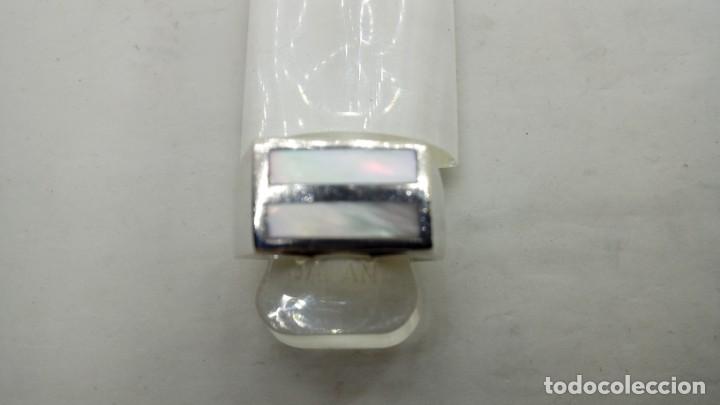 Joyeria: ANILLO PLATA CON DOS INCUSTRACIONES DE NACAR - Foto 2