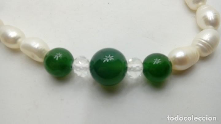 Joyeria: COLLAR PERLAS DE RIO Y JADE VERDE - Foto 2