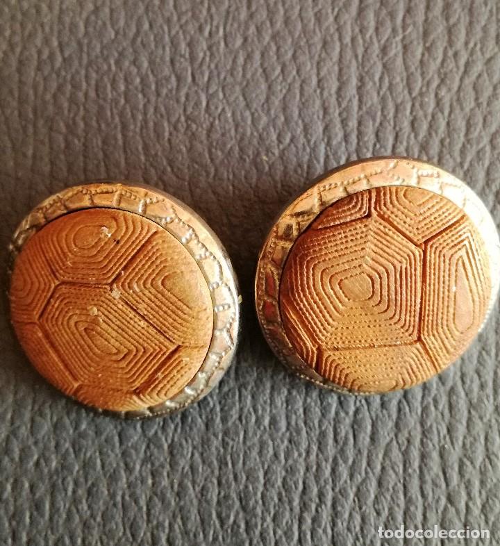 Joalharia: ANTIGUOS PENDIENTES CLIPS de ITALIA CON LOGOTIPO de LA MARCA