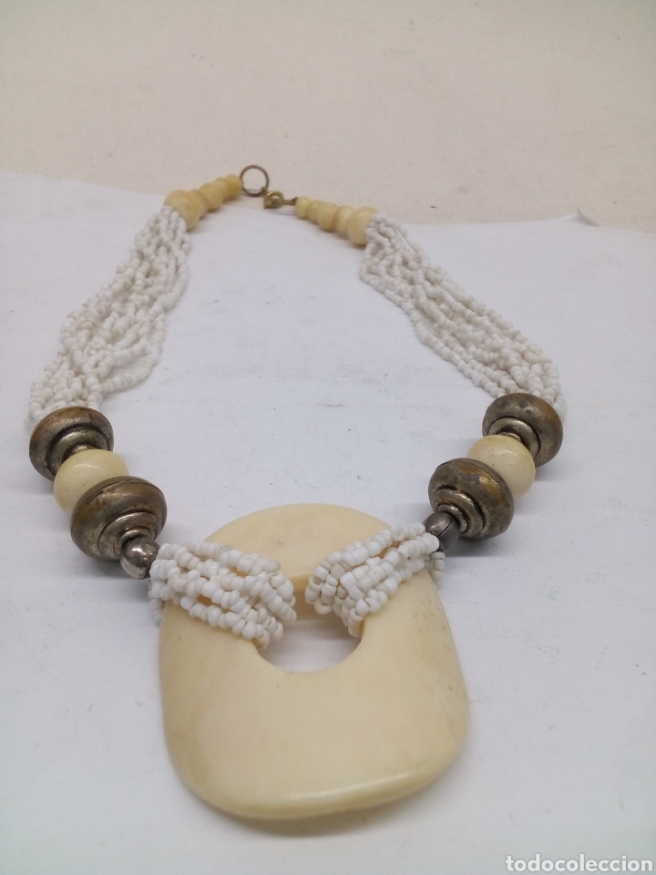 Joyeria: Collar con hueso y piedra natural - Foto 2