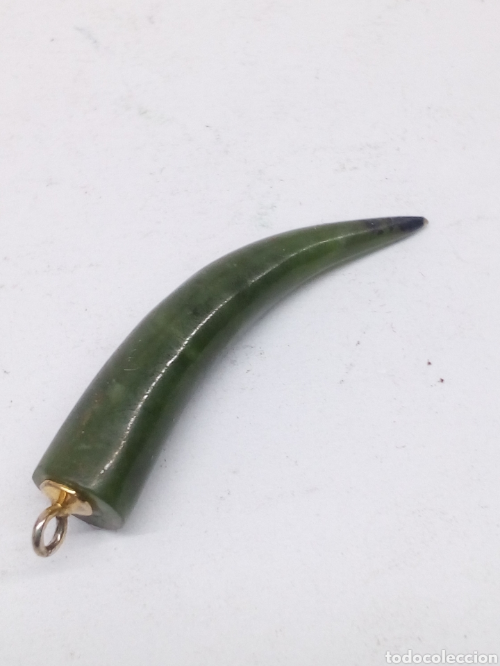 Joalharia: Colgante cuerno tipo jade /C71