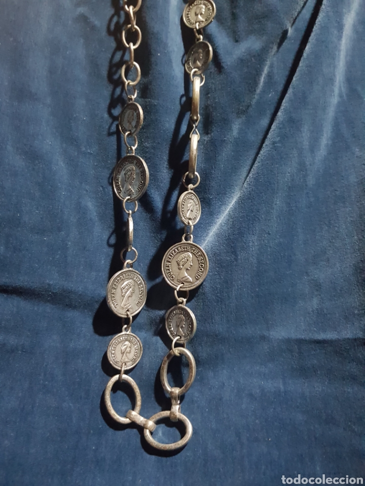 Joyeria: Collar de mujer con monedas britanicas - Foto 1