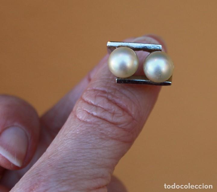 Joyeria: Anillo de perlas de los a&ntilde;os 50, plateado - Foto 5