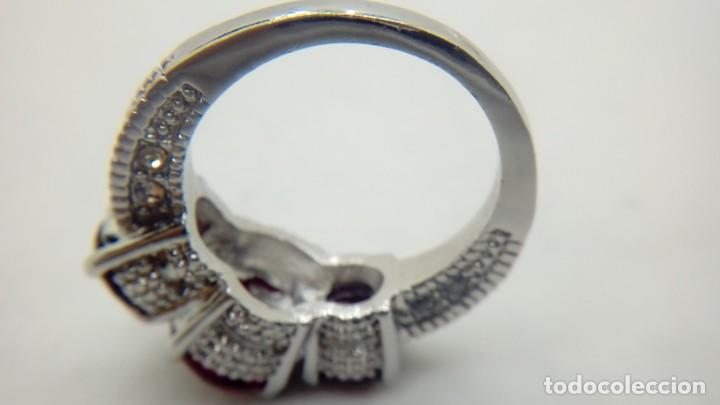 Joyeria: ANILLO BA&Ntilde;ADO PLATA CON RUBIS Y CIRCONITAS - Foto 2