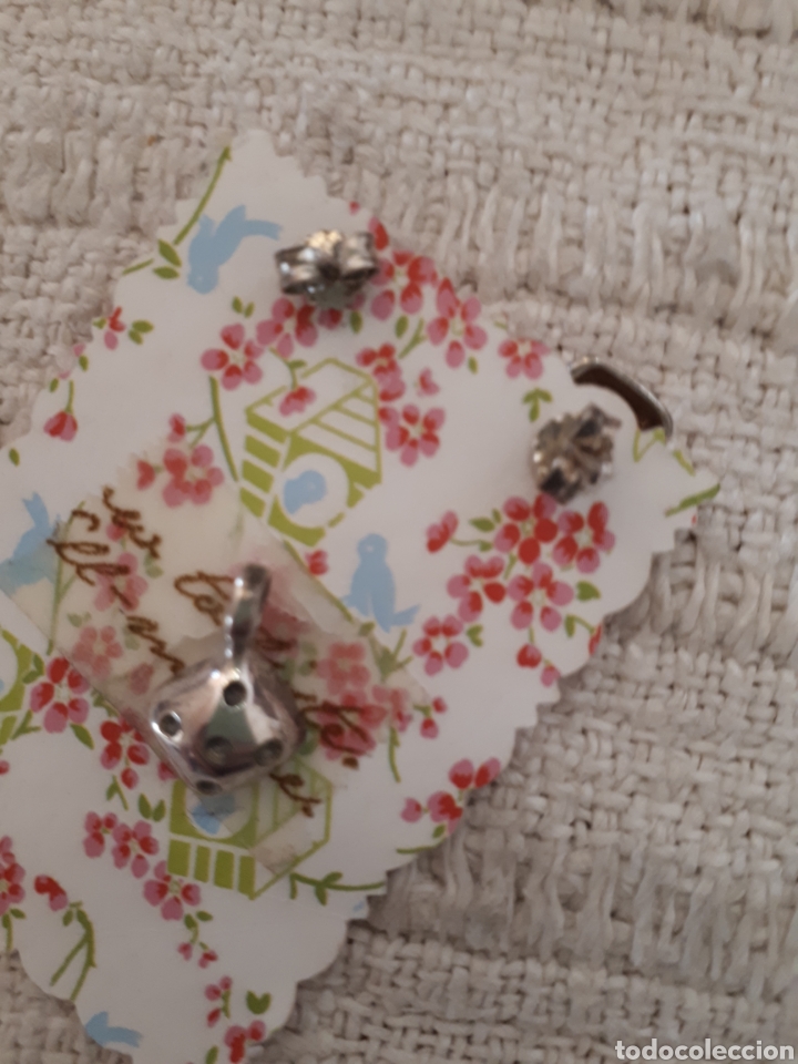 Joyeria: Conjunto colgante y pendientes dado plata - Foto 2