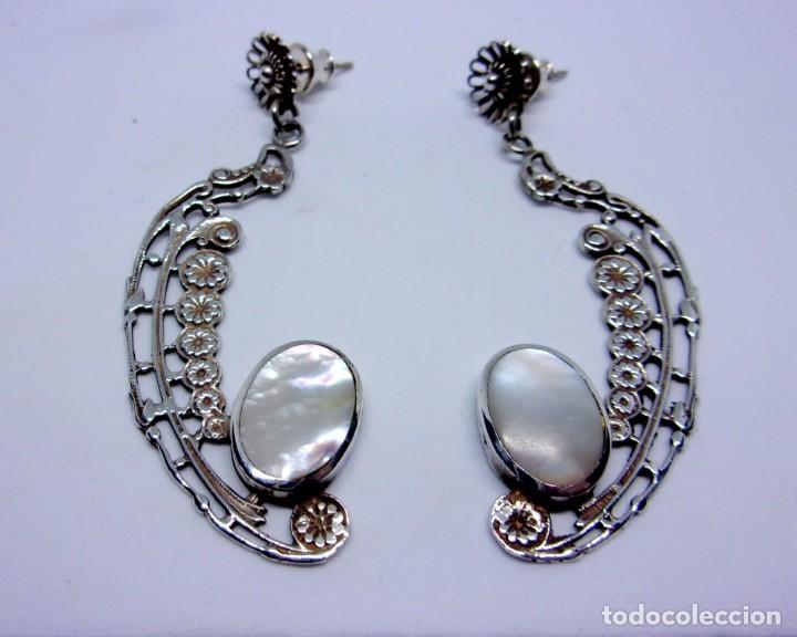 Joyeria: PENDIENTES LARGOS CON NACAR - Foto 2
