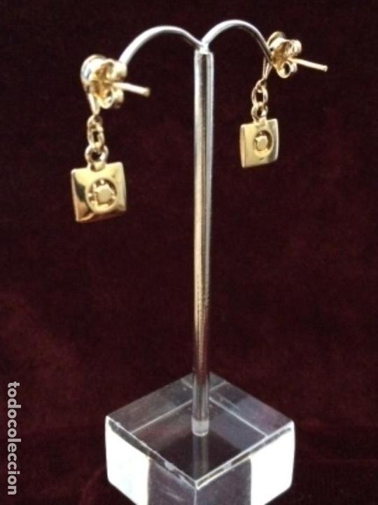 Joyeria: PENDIENTES CHAPADO ORO Y CIRCONITA - Foto 3