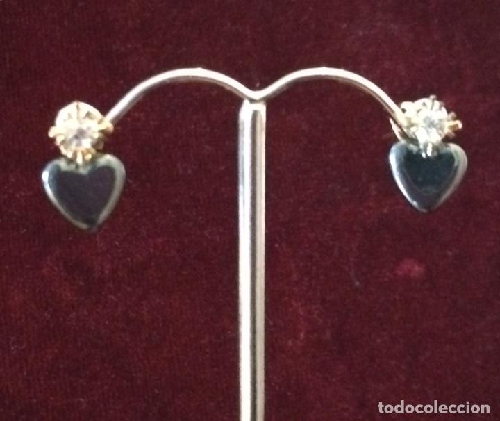 Joyeria: PENDIENTES CORAZ&Oacute;N DE HEMATITES - Foto 2