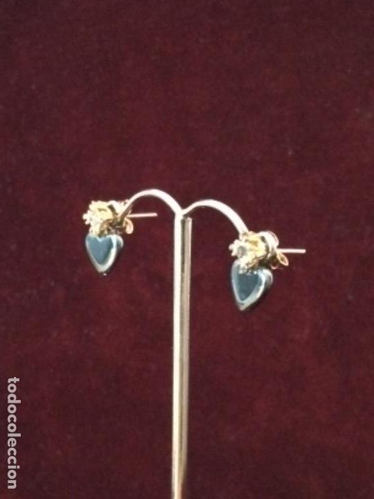 Joyeria: PENDIENTES CORAZ&Oacute;N DE HEMATITES - Foto 4