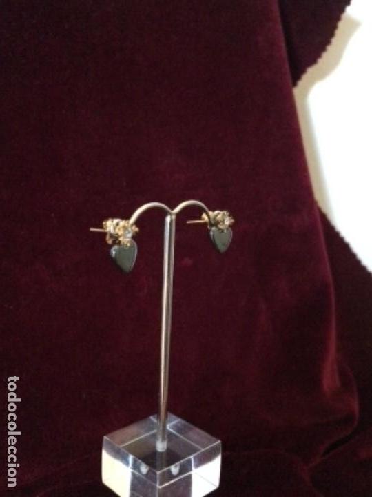 Joyeria: PENDIENTES CORAZ&Oacute;N DE HEMATITES - Foto 1