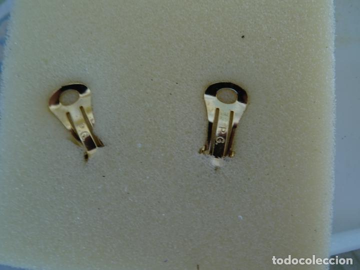 Joyeria: PENDIENTES CON PERLA Y CHAPADO ORO A&Ntilde;OS 90 - Foto 4