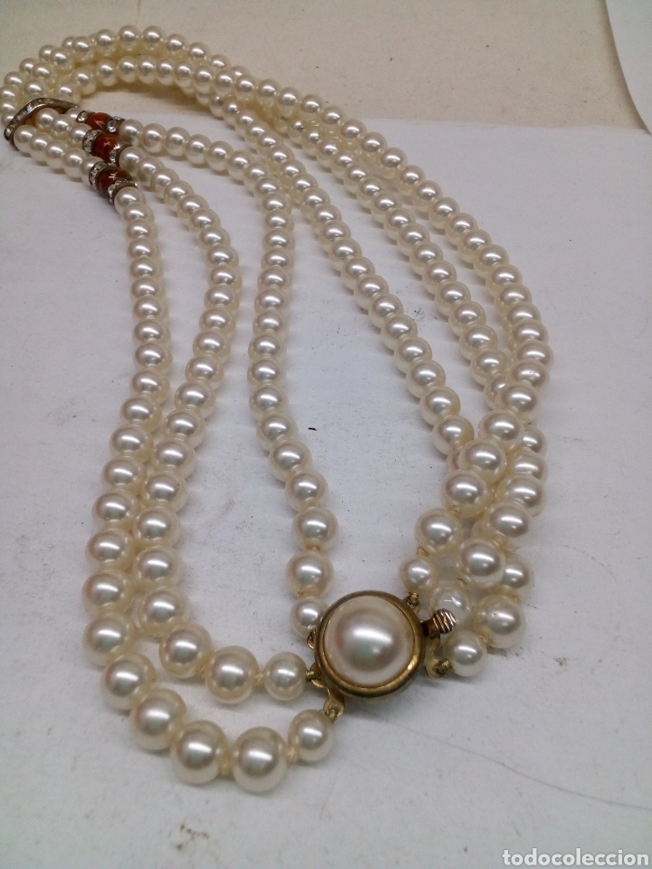 Joalharia: Collar PERLAS DE TRES TIRAS